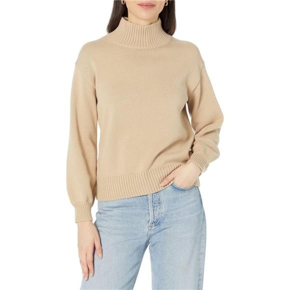 Women's Cotton Funnel-Neck Sweater (Available in Plus Size)